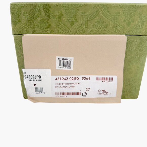 Gucci x Disney Donald Duck Ace Sneakers EU 37 US 7 White Leather Low Top Shoe - Picture 14 of 14